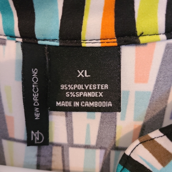 COPY - New Direction Woman's Retro Top, Size: XL, Color: Multi-colored - Picture 12 of 12